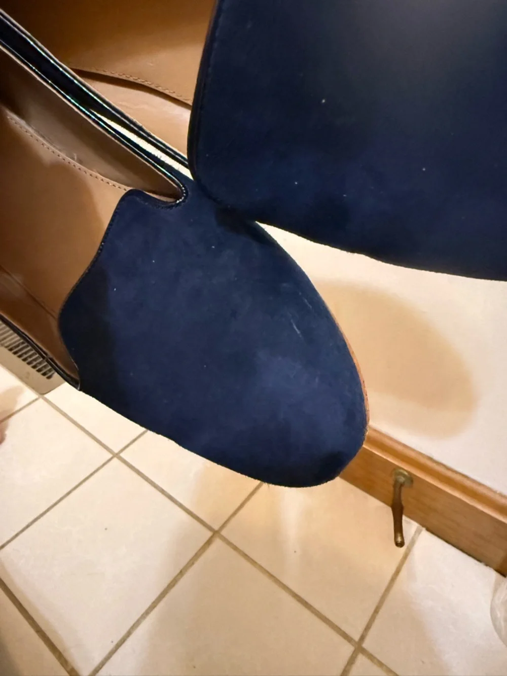 J. Crew Navy Suede Loafers